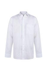 Cortefiel Plain linen cotton shirt White
