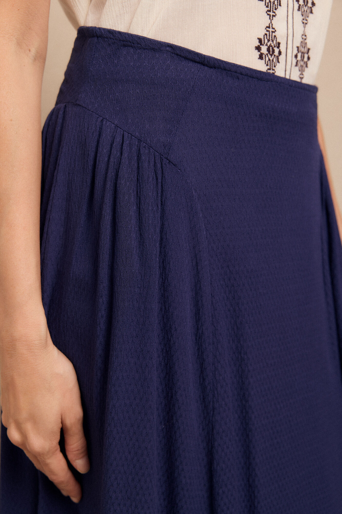 Slowlove Saia midi evas&eacute; Azul