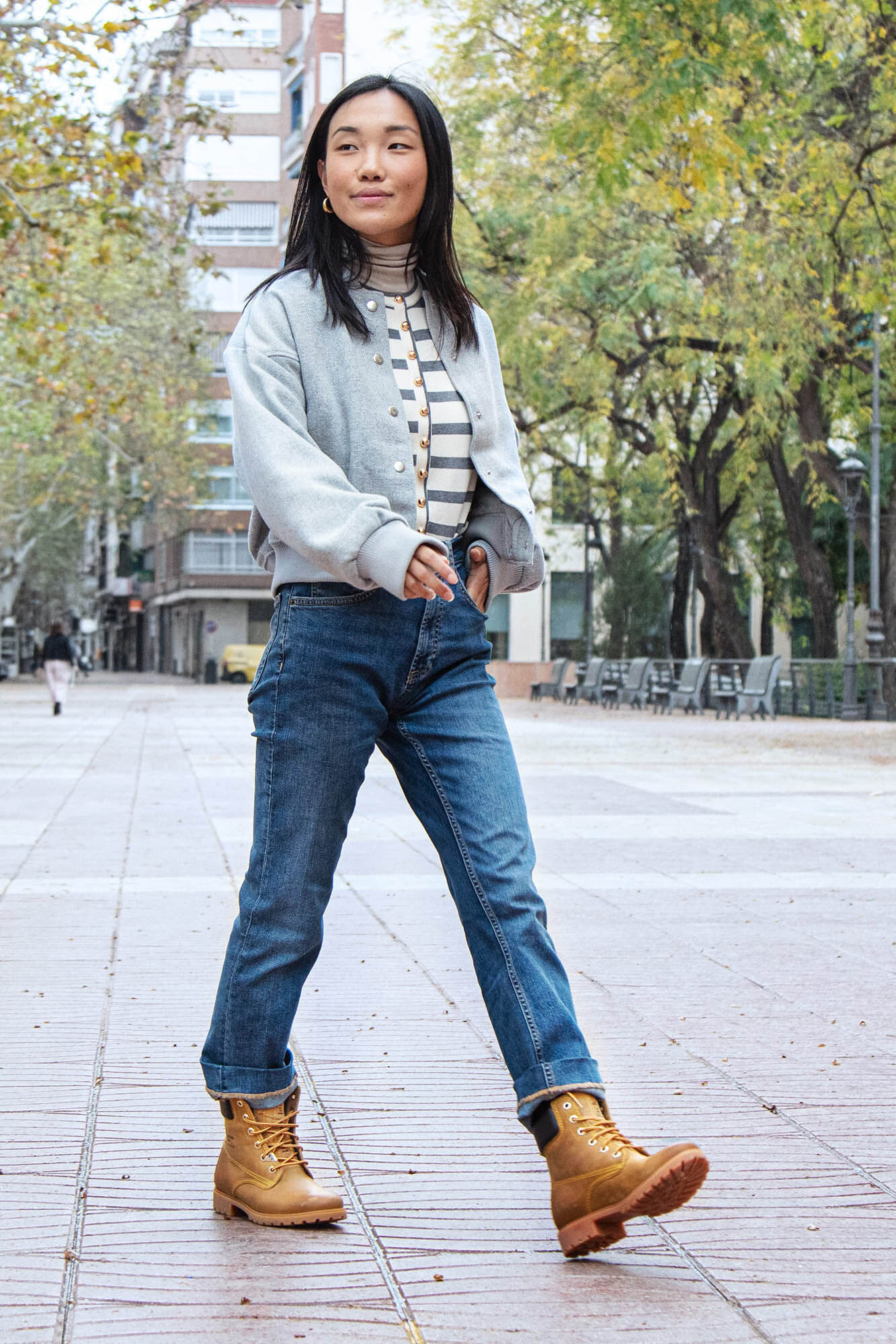 Panama Jack Botas de piel con forro interior de piel Camel