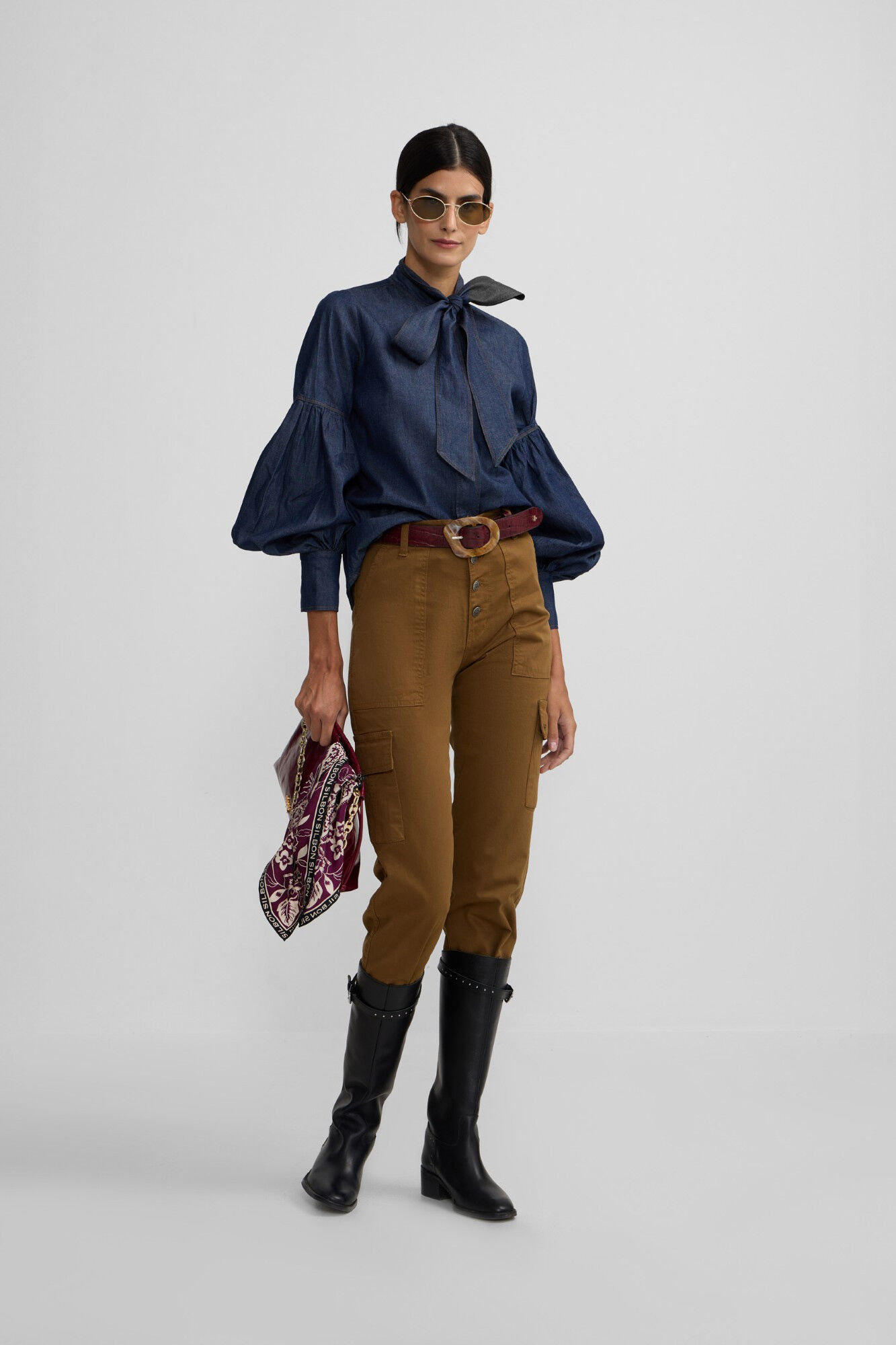 Silbon Camisa lazada Azul