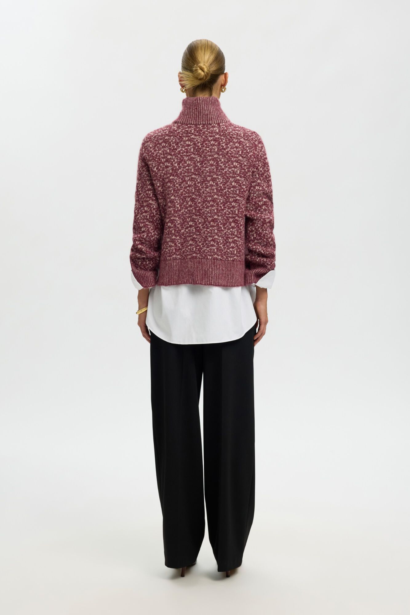 Selected Alpaca wool high neck jumper