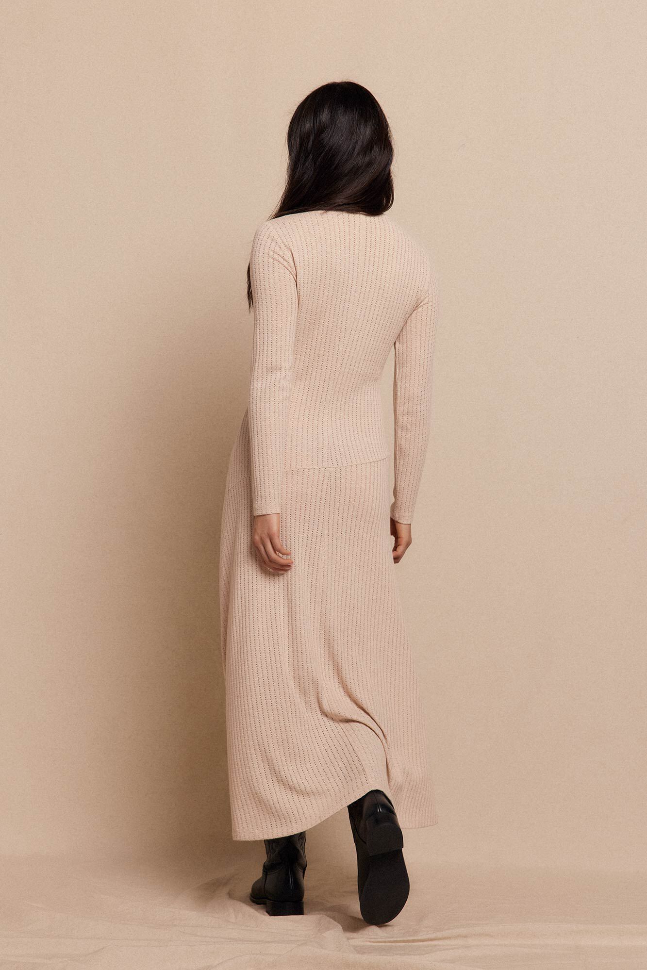 Slowlove Vestido estruturado evas&ecirc; Castanho