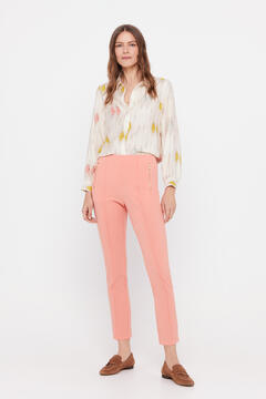 Cortefiel Skinny fit trousers Coral