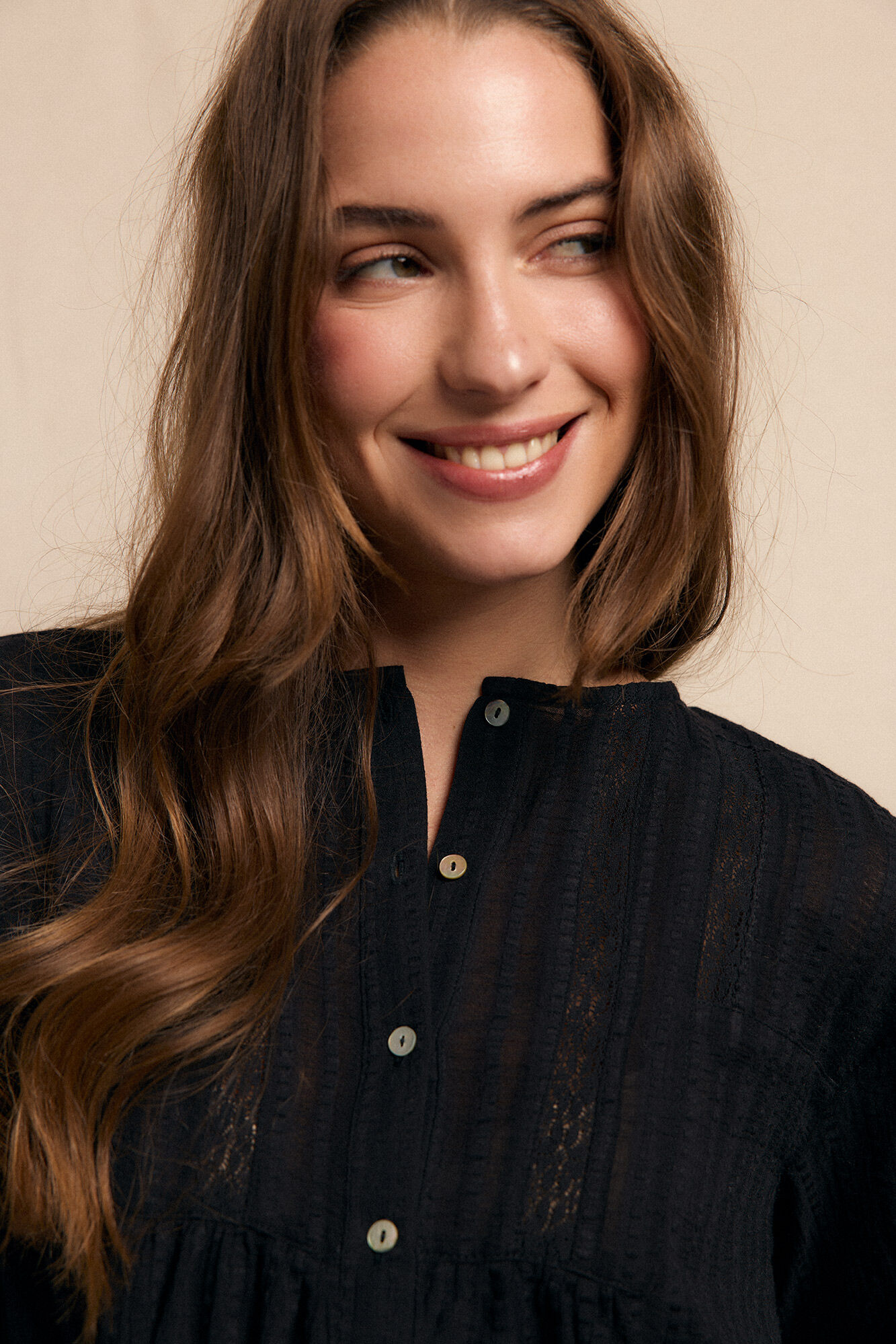 Slowlove Blusa de renda