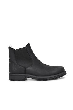 Cortefiel Biltmore leather chelsea boot Black