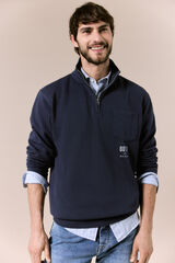 OOTO Vespa neck sweatshirt Blue
