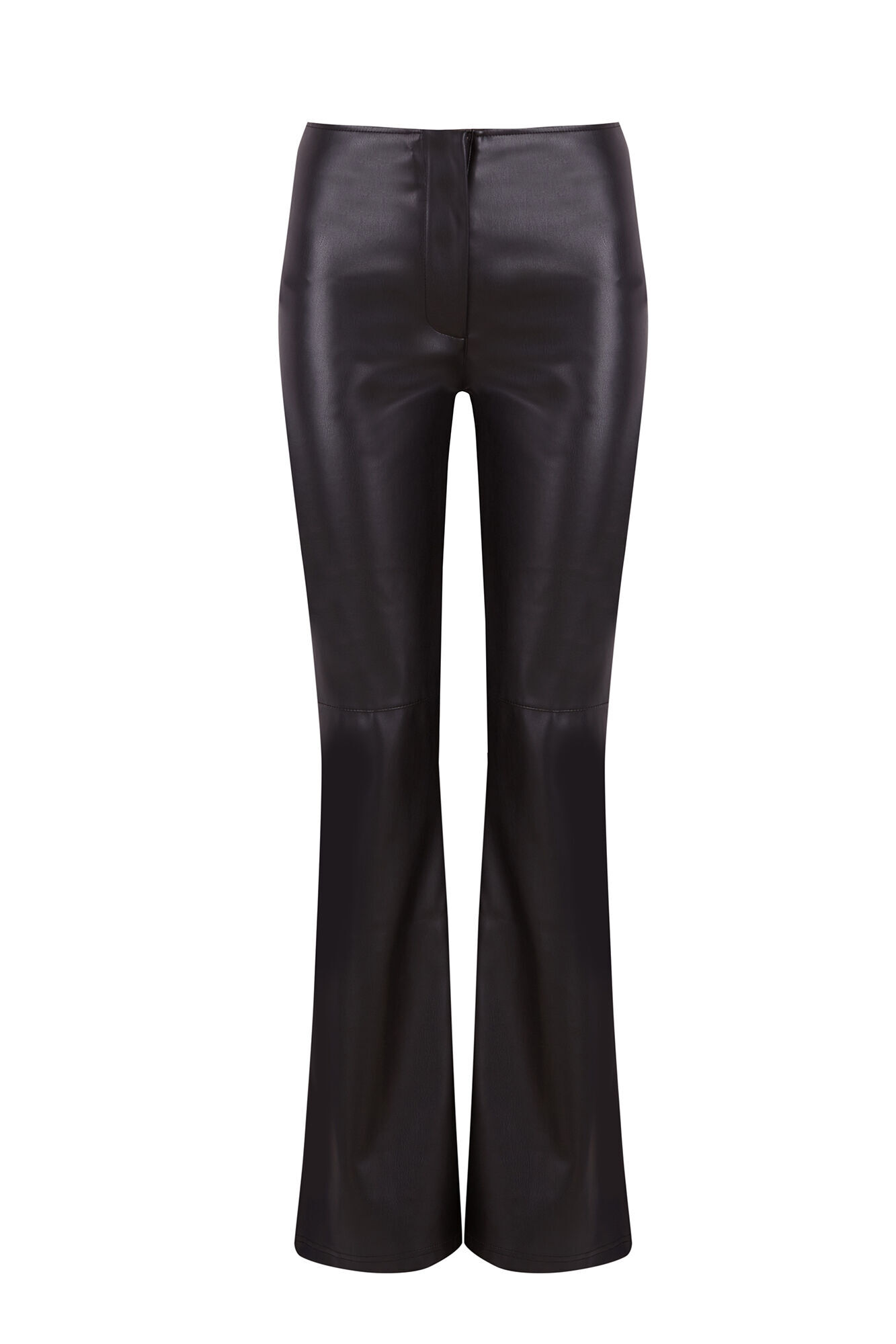 Slowlove Pantal&oacute;n de simil piel Negro