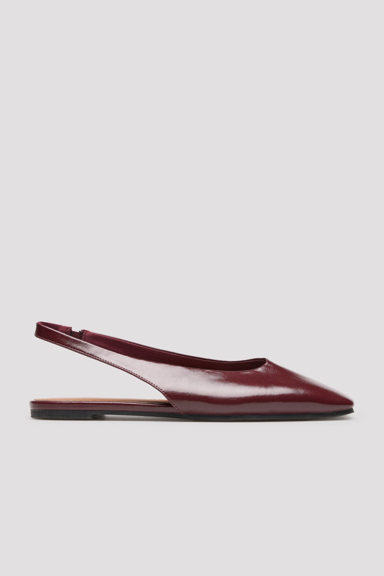 Cortefiel Square toe mule ballet flats