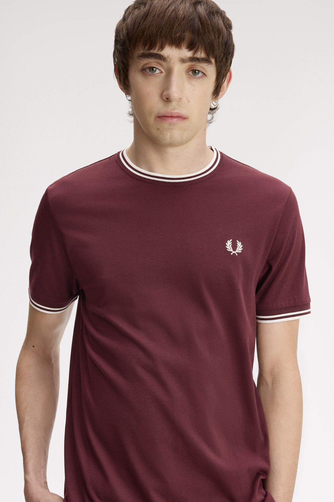 Fred Perry Plain short sleeve T-shirt Maroon