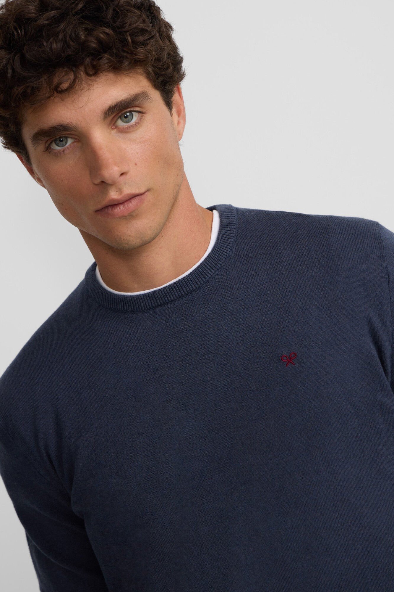 Silbon Camisola cl&aacute;ssico de gola redonda