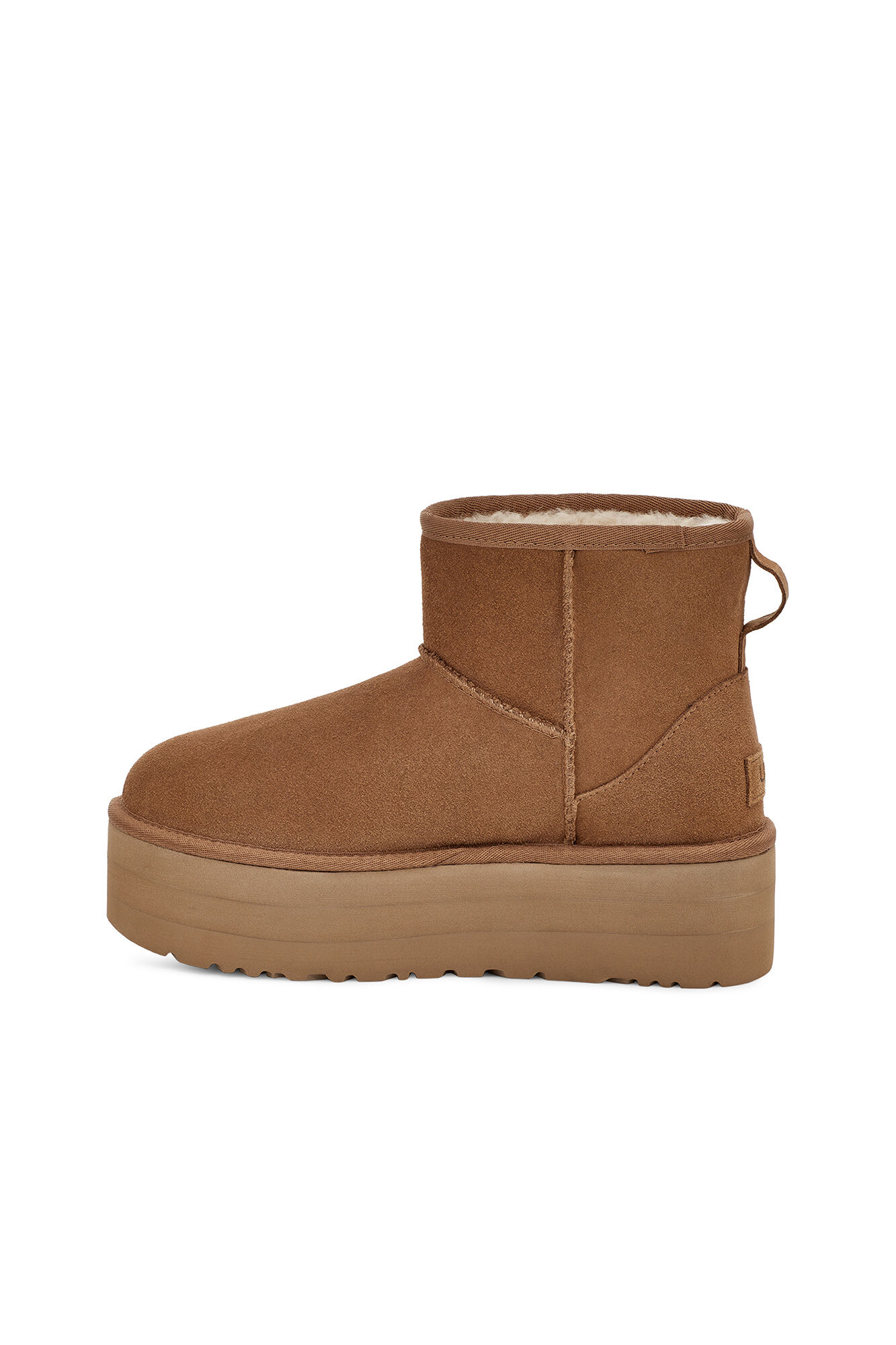 Ugg Bota feminina cl&aacute;ssica Mini Platform Castanho