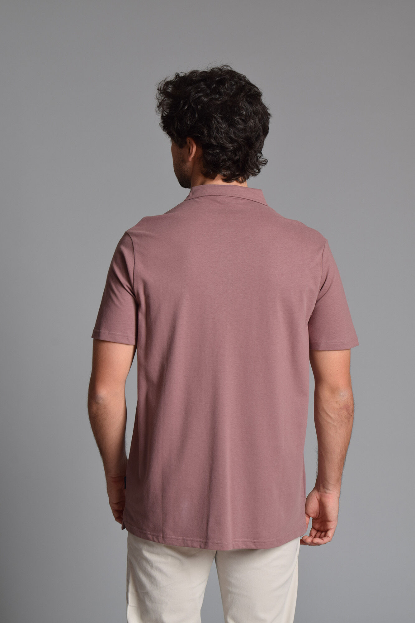 Cloking Washed cotton polo shirt Coral