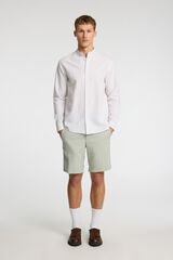 Selected Linen short Green