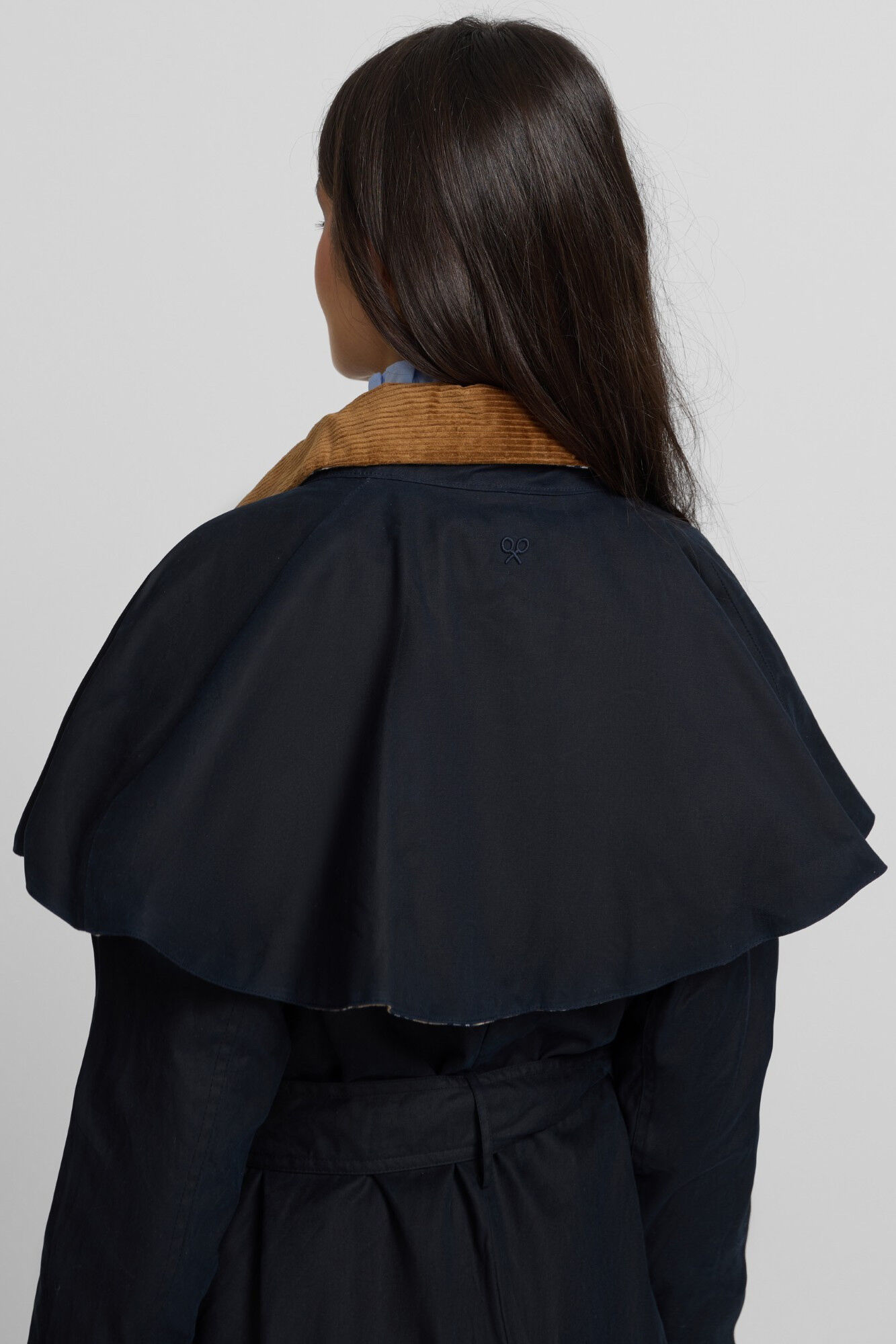 Silbon Parka longa encerada Azul