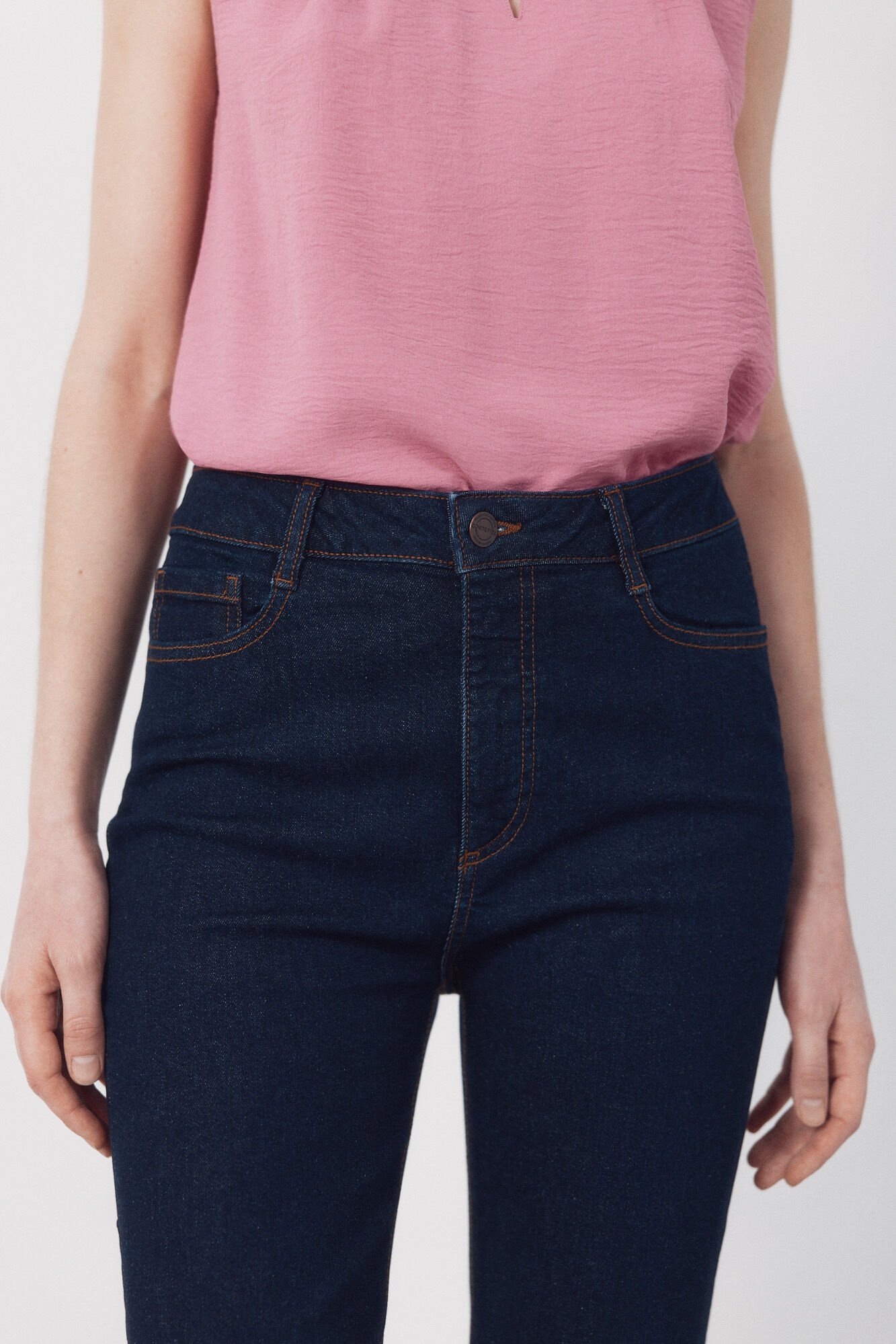 Cortefiel Jeans Bootcut Blue