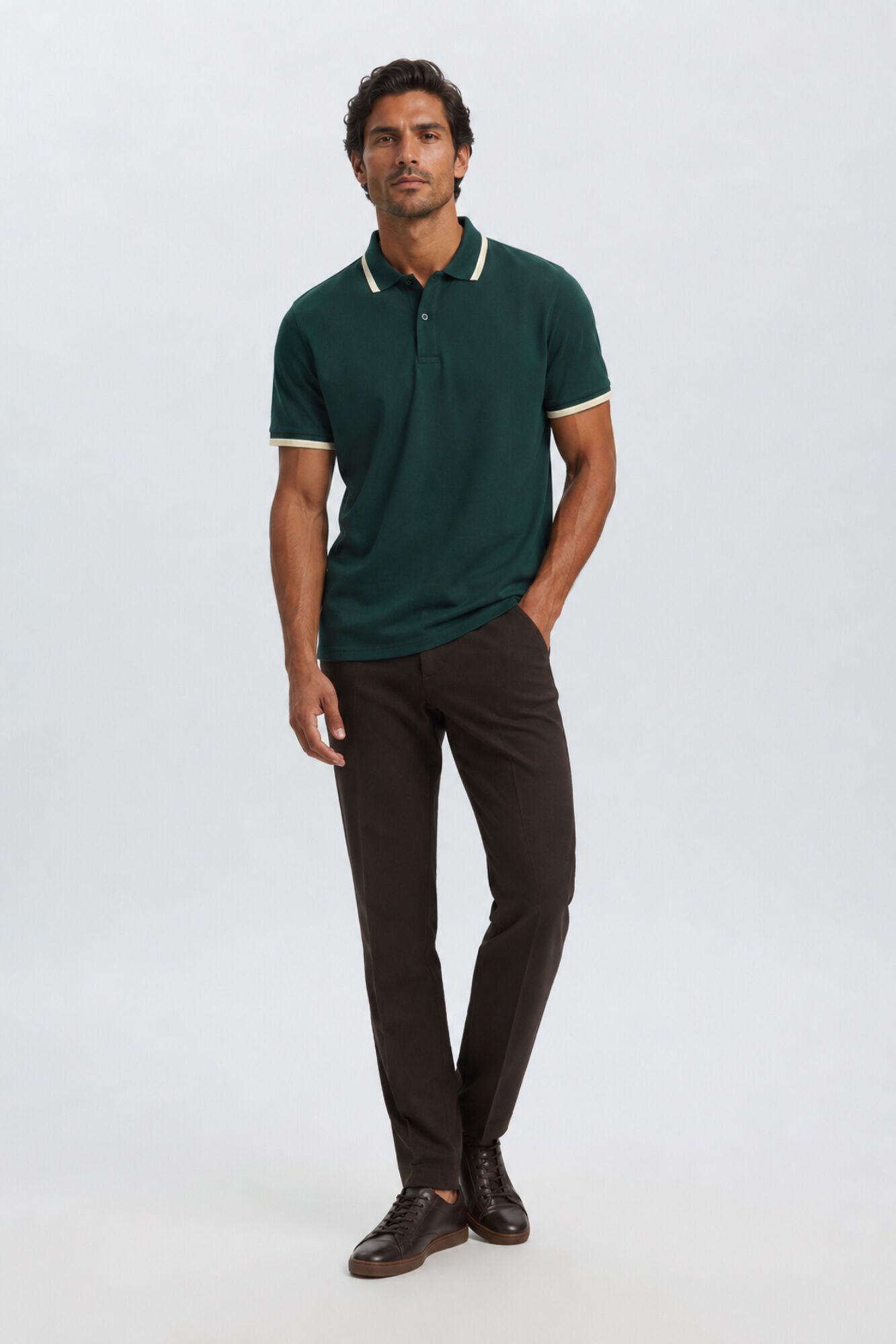 Selected Polo manga corta piqu&eacute;
