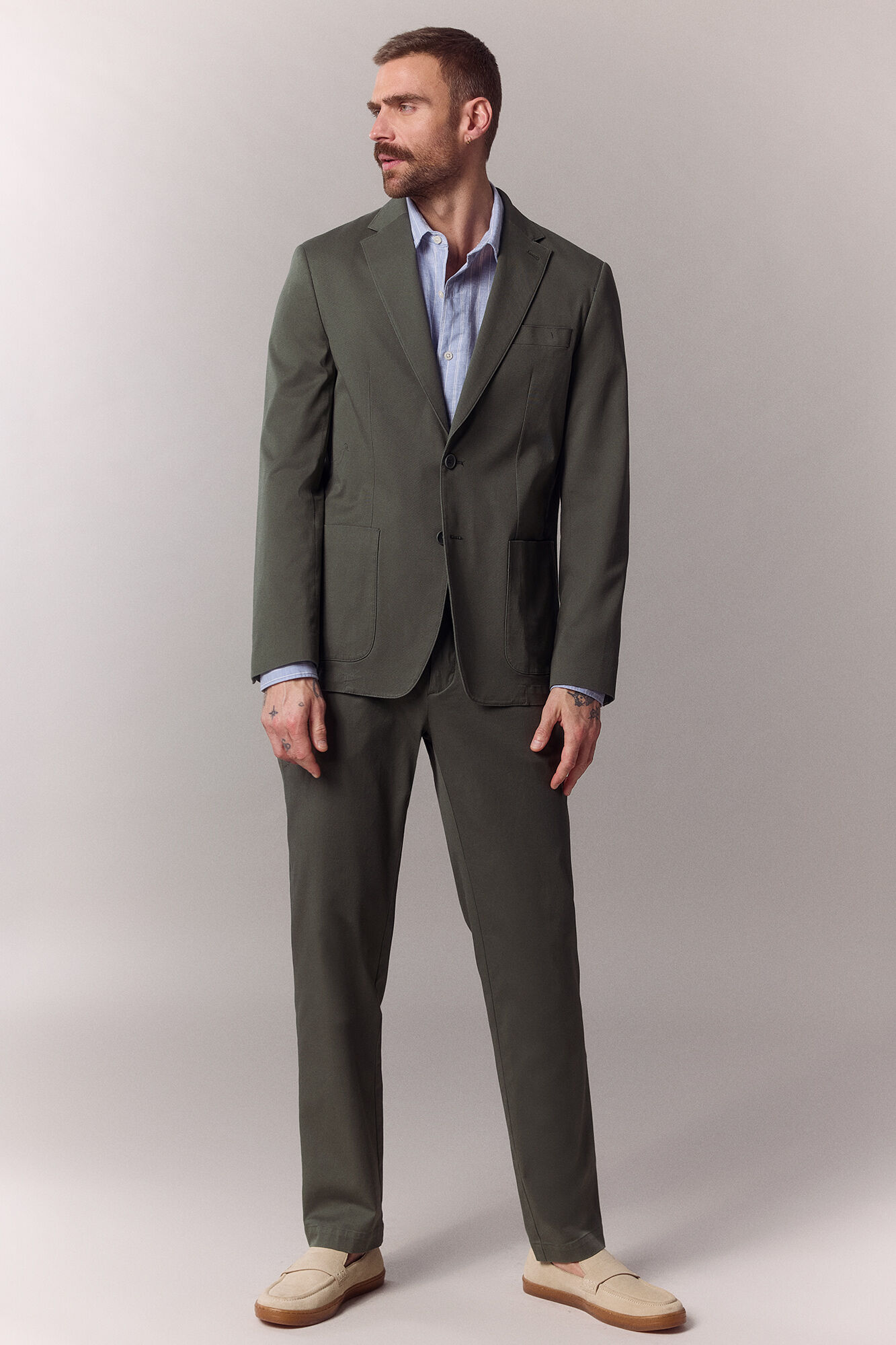 OOTO Blazer coordenado em algod&atilde;o