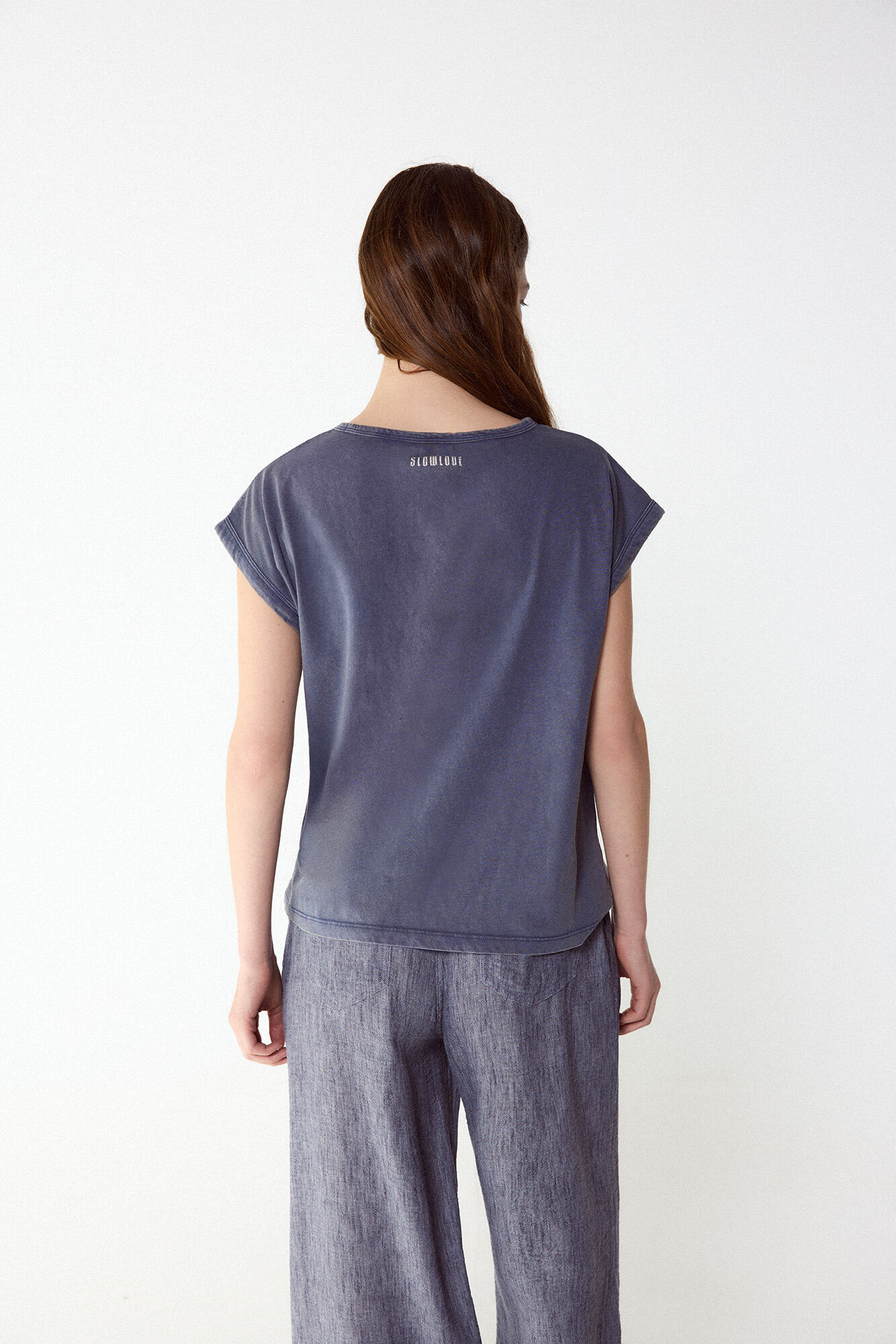 Slowlove Camiseta estampado bandana Azul