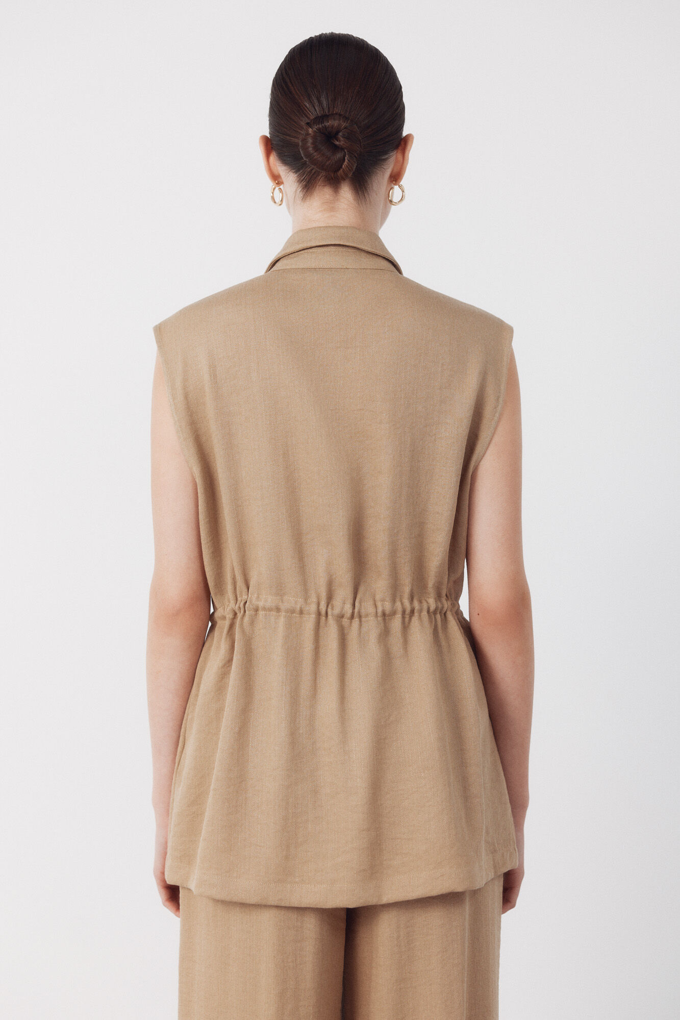 Cortefiel Rustic vest Nude