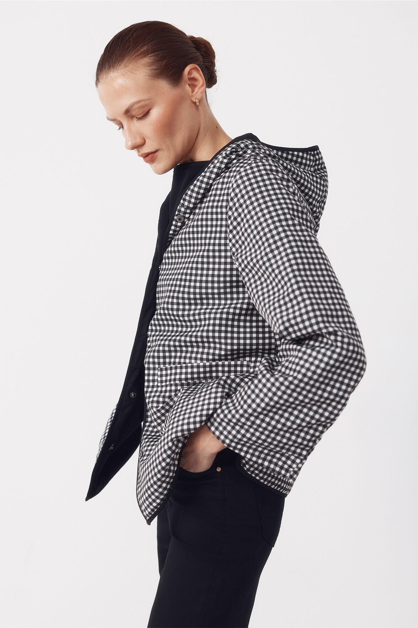 Cortefiel Parka revers&iacute;vel water repellent Cinzento