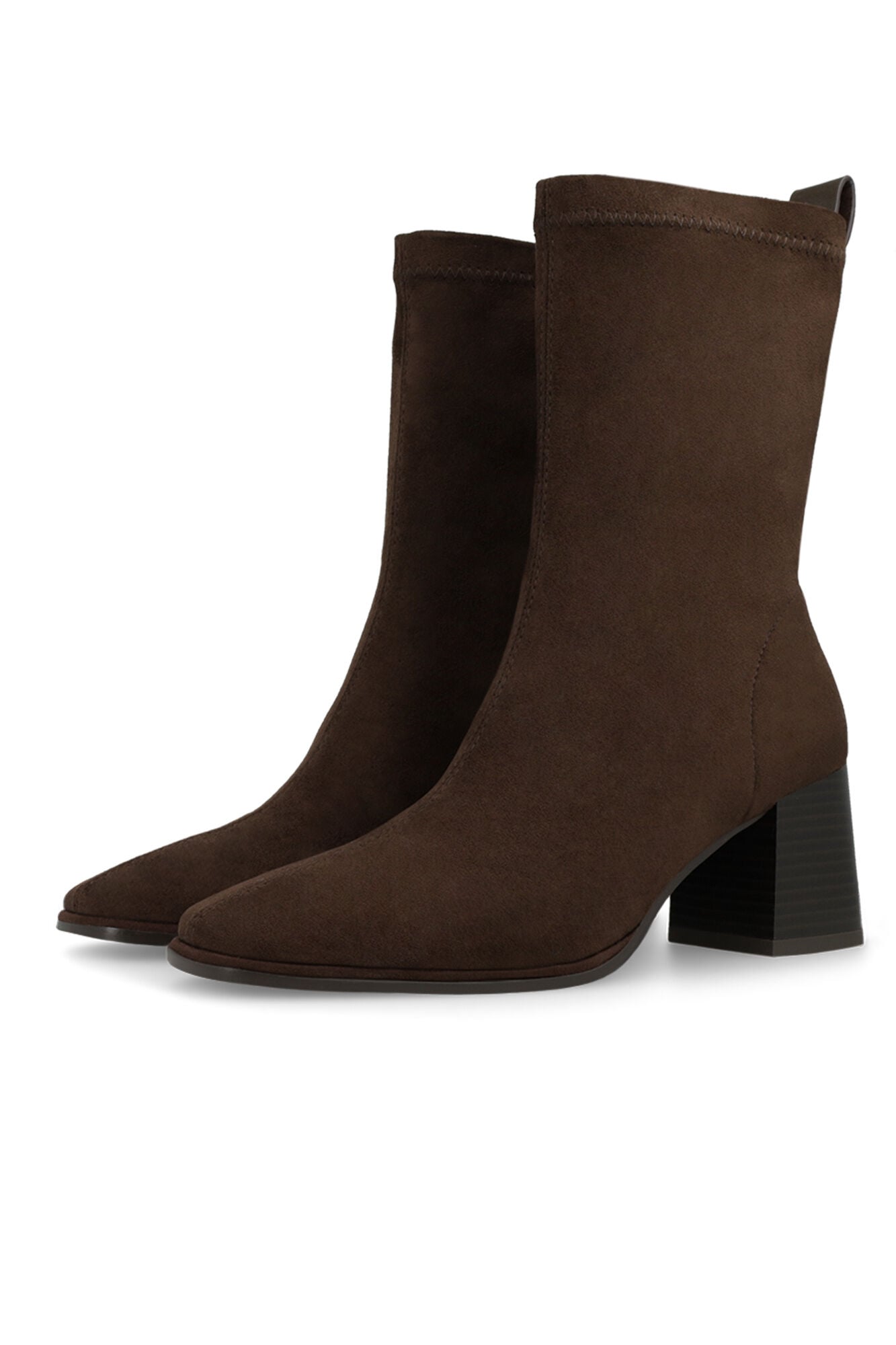 Lodi Botines en antelina con tac&oacute;n