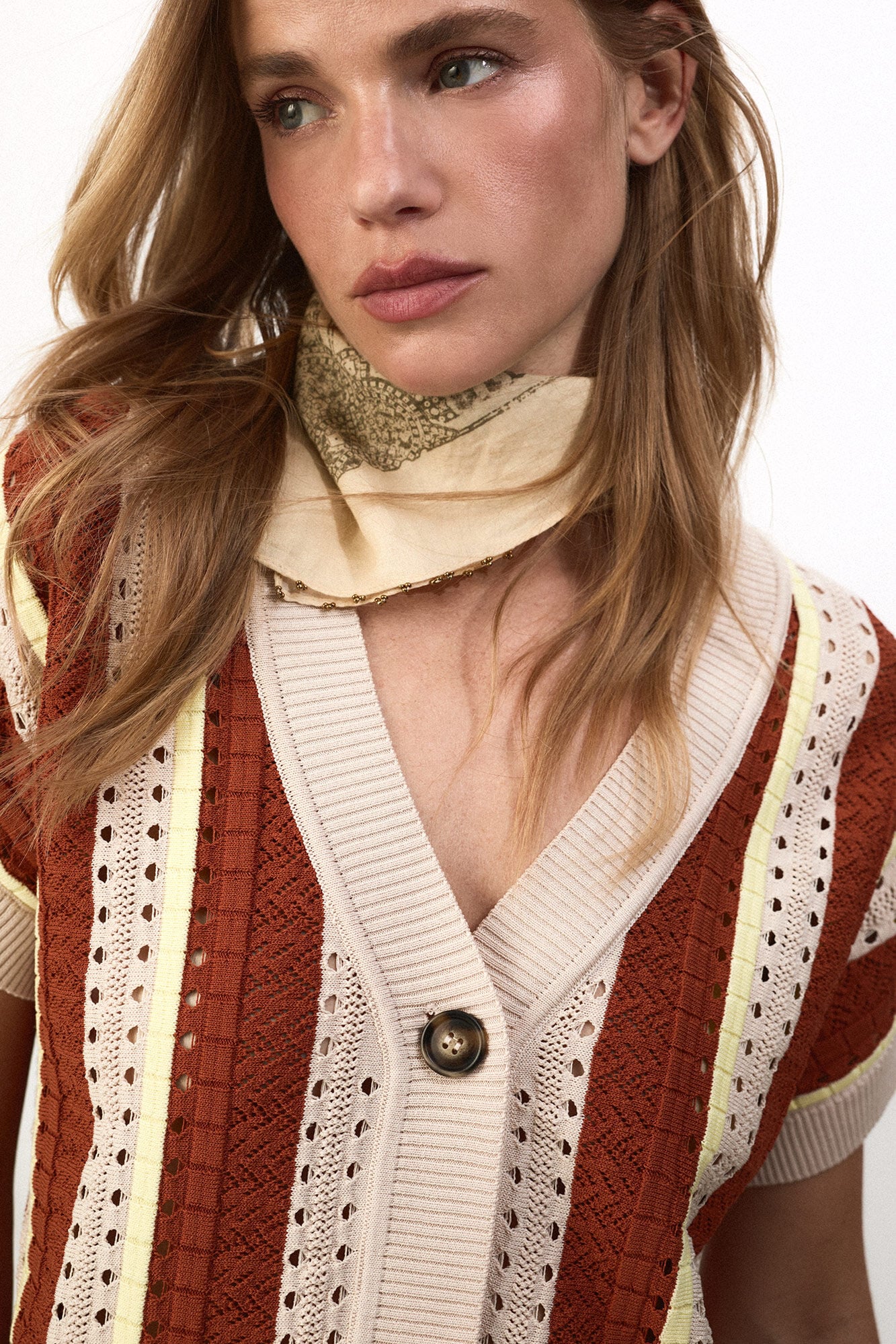 Slowlove Chaqueta rayas verticales