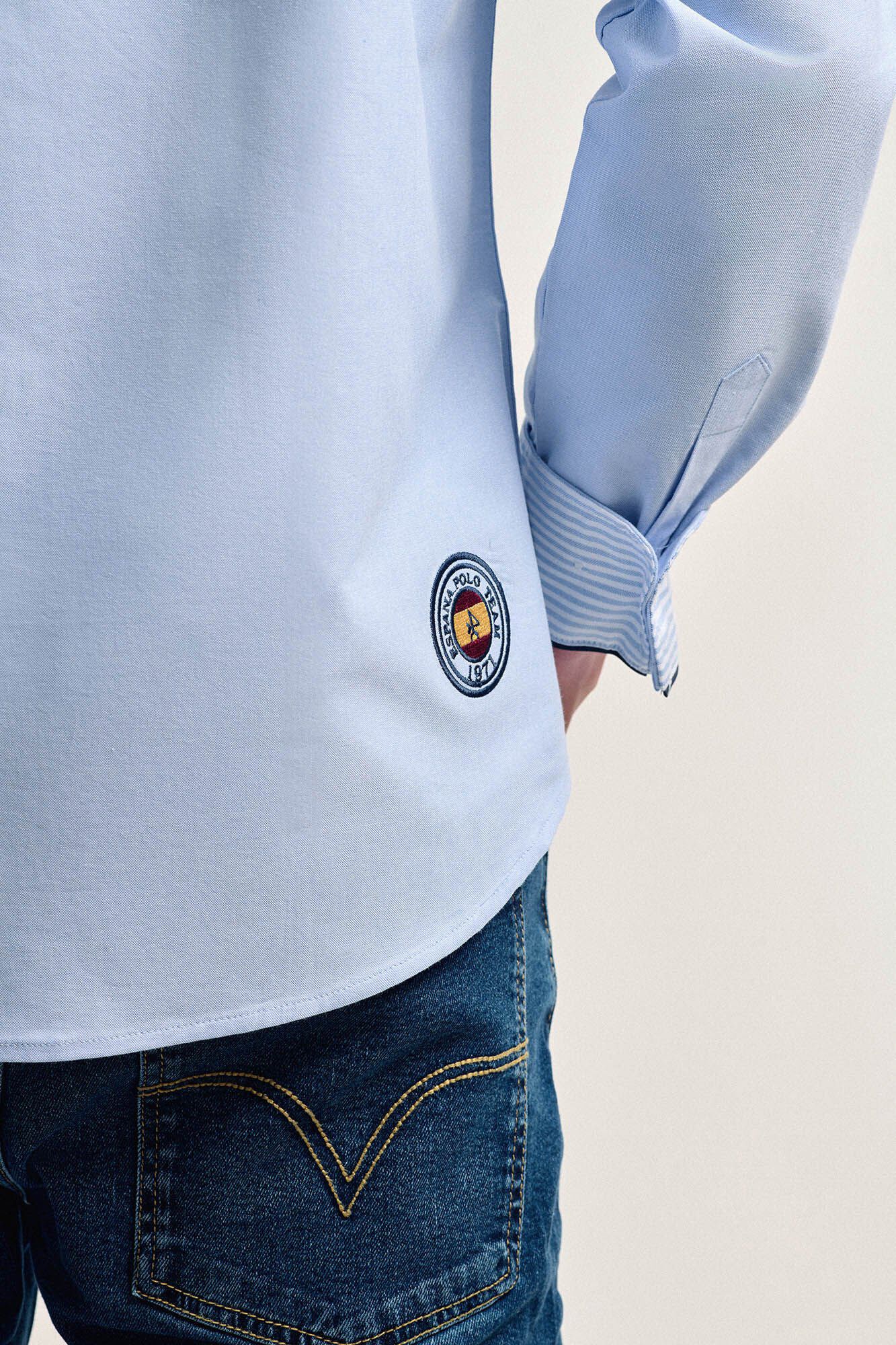 Valecuatro Camisa masculina Valecuatro azul claro Espanha Azul