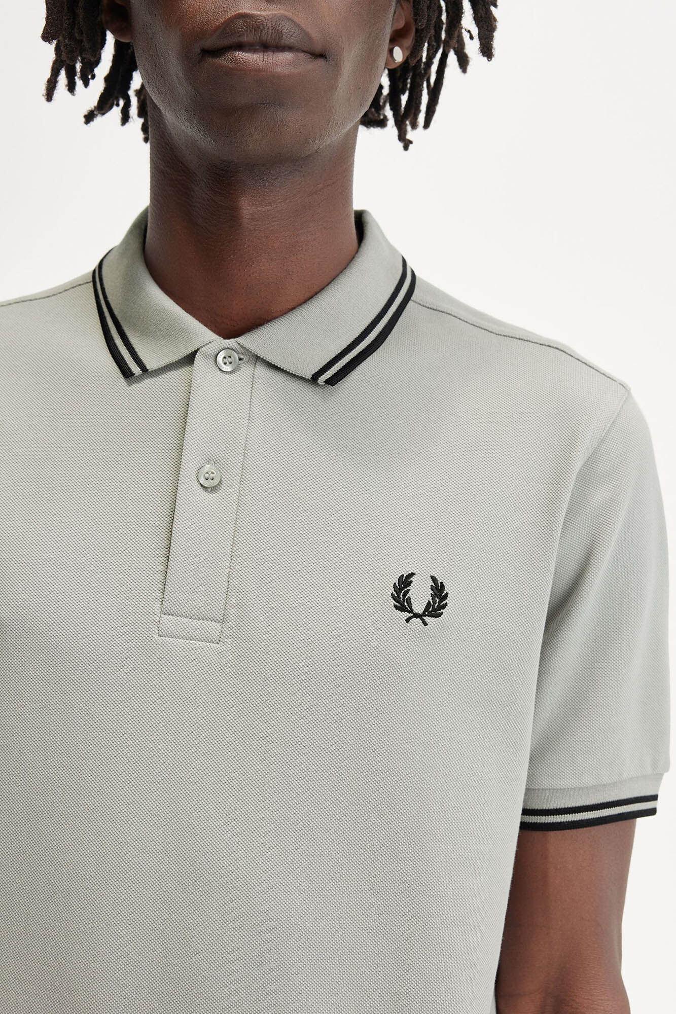 Fred Perry Polo manga corta Gris