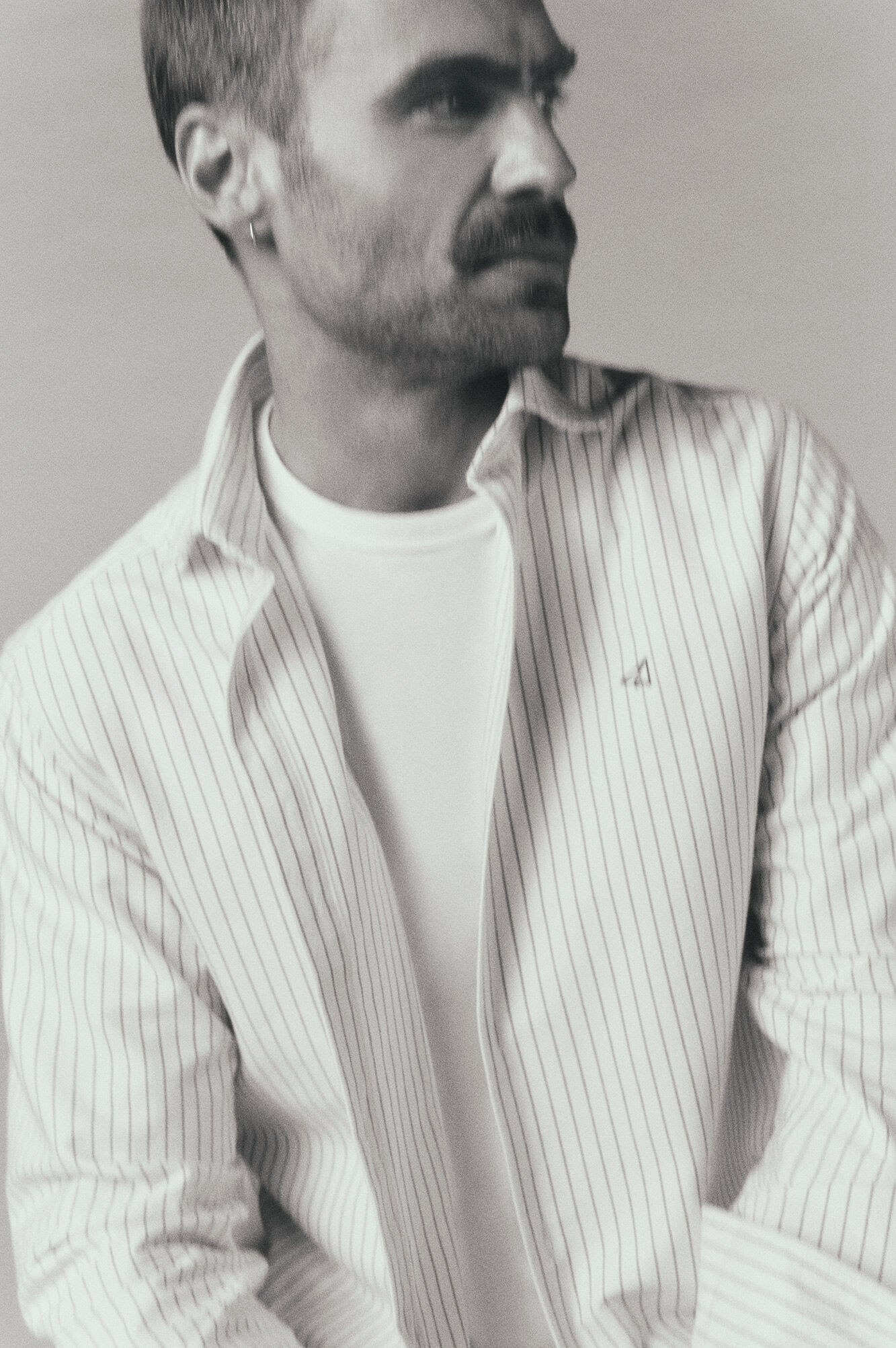 OOTO Camisa oxford manga comprida &agrave;s riscas Verde