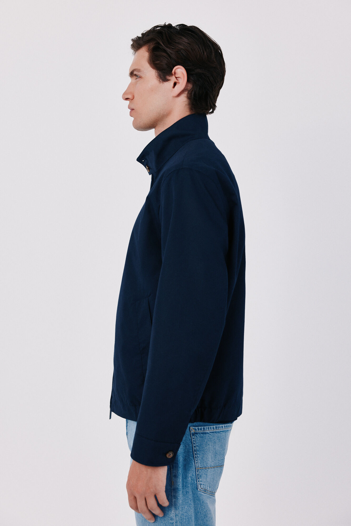 Cortefiel Cotton jacket Navy