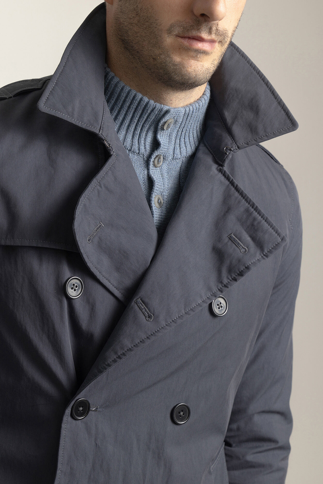 PuroEGO Navy trench coat Navy