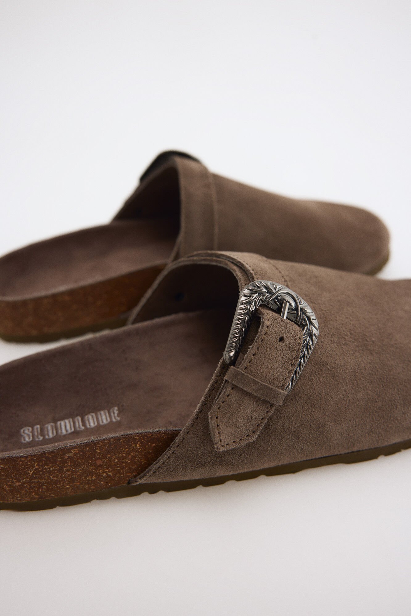 Slowlove Zueco piel destalonado Beige