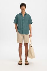 Selected Camisa de manga curta Verde