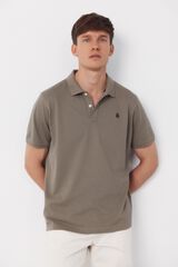 Cortefiel Polo b&aacute;sico piqu&eacute; Verde