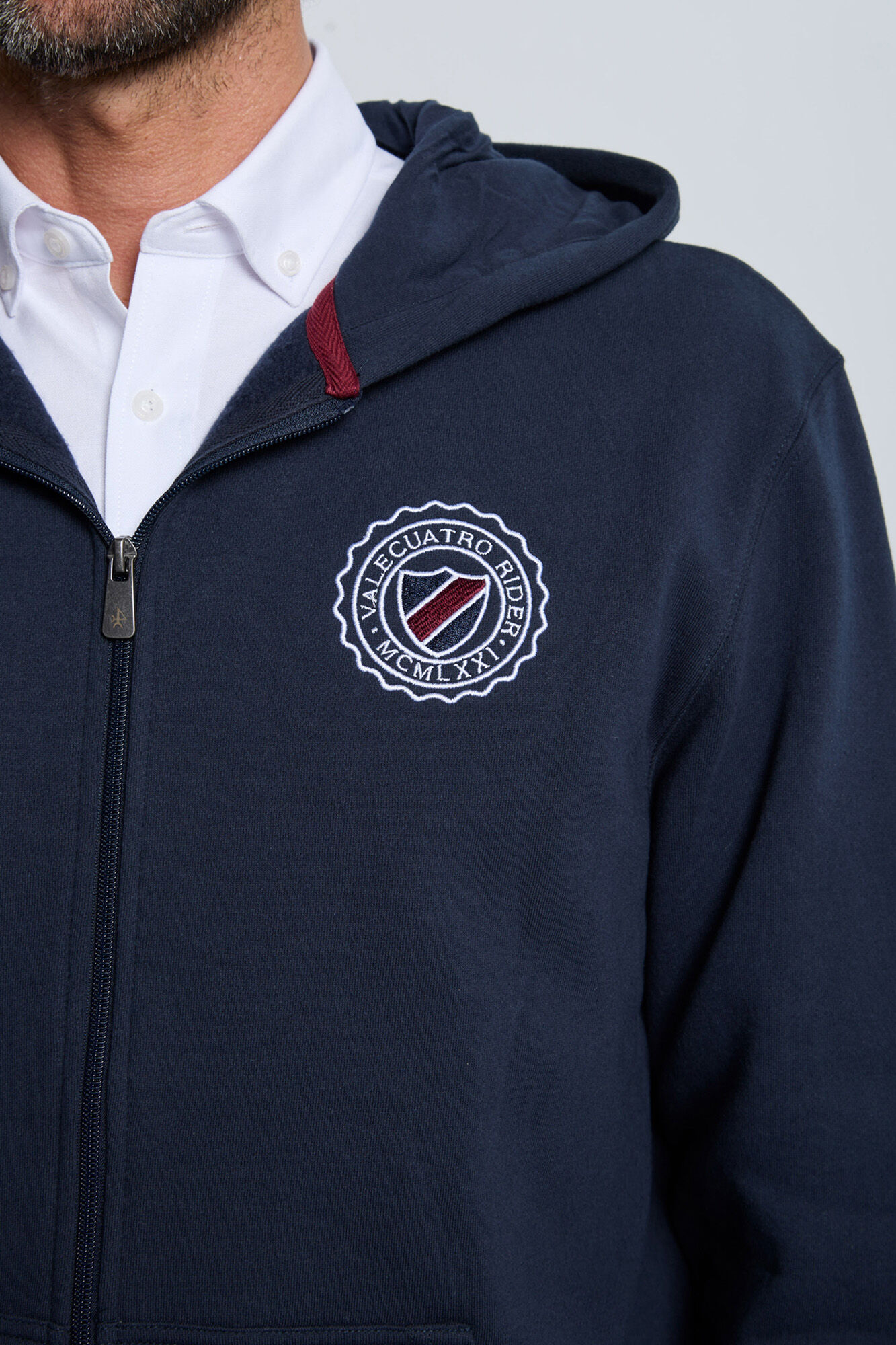 Valecuatro Fecho-&Eacute;clair com sweatshirt e escudo azul marinho Azul