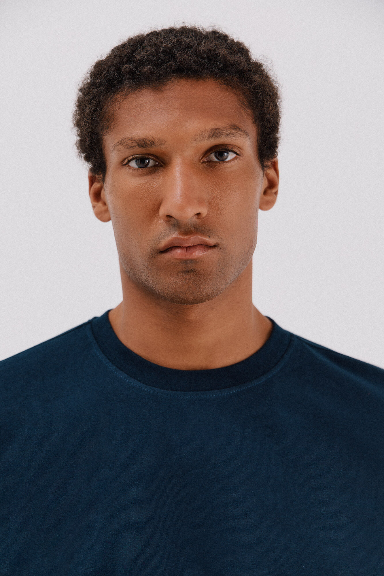 Cortefiel Basic T-shirt Navy