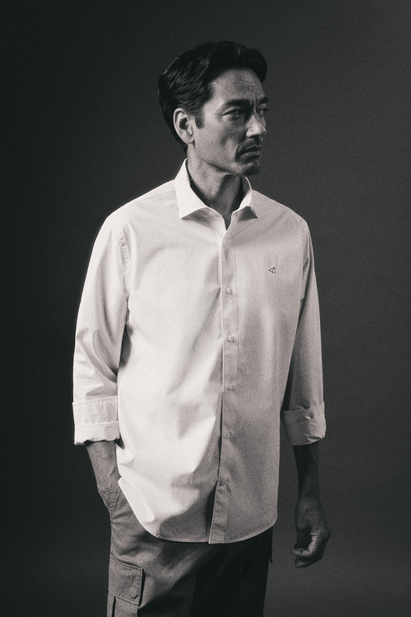 OOTO Camisa xadrez popelina Azul