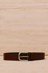 OOTO Cinto de pele Castanho