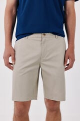 Cortefiel Bermuda print regular Beige