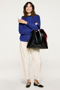 Selected Casaco de malha de lã e alpaca.