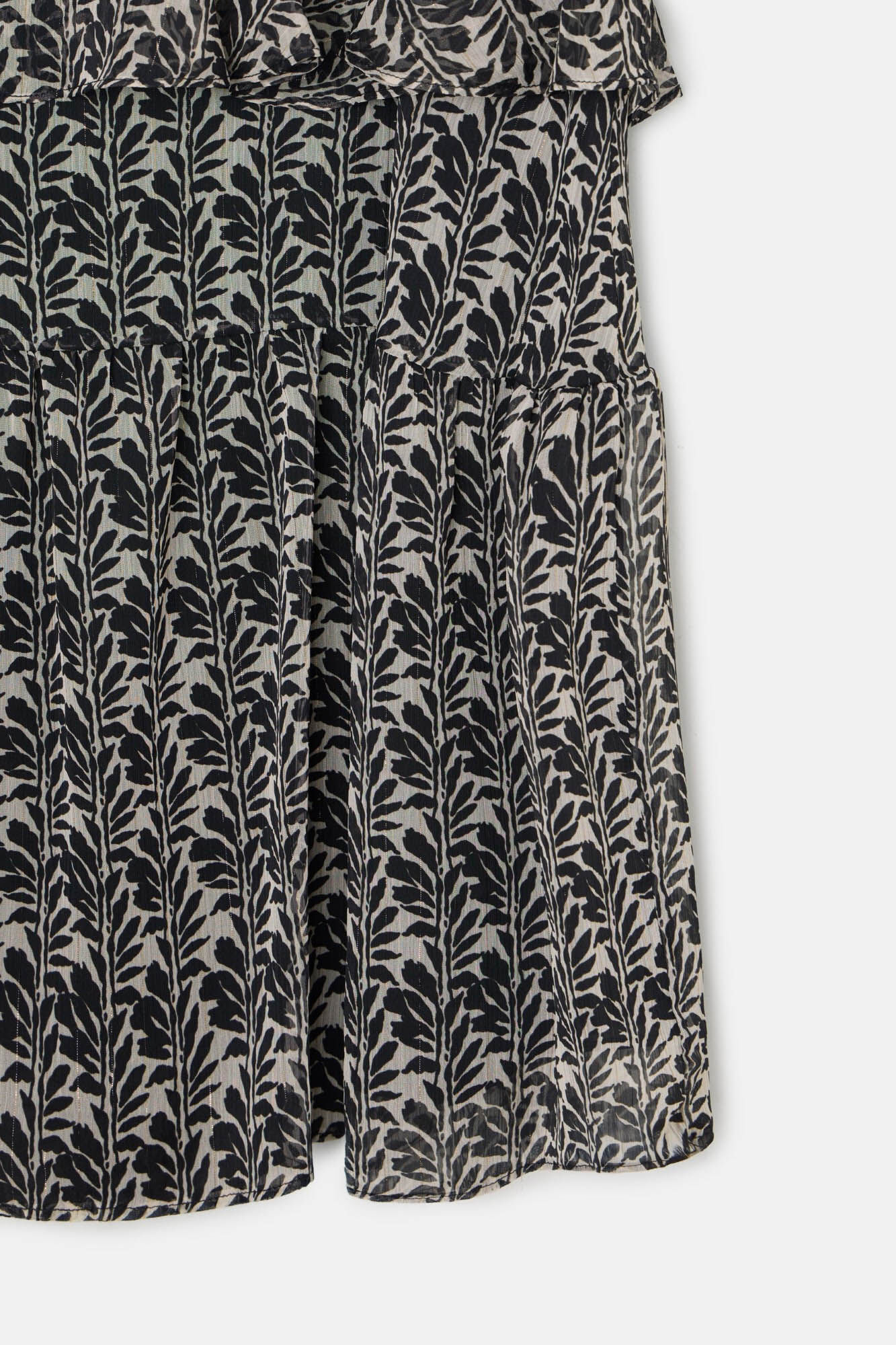 Silbon Blusa estampado com babados Multicolorido