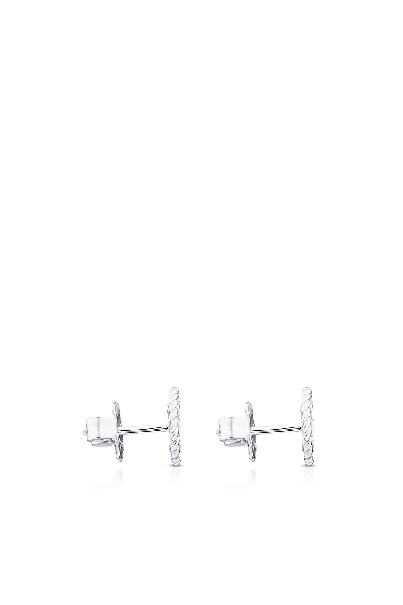 Tous Pendientes de plata Camee Gris