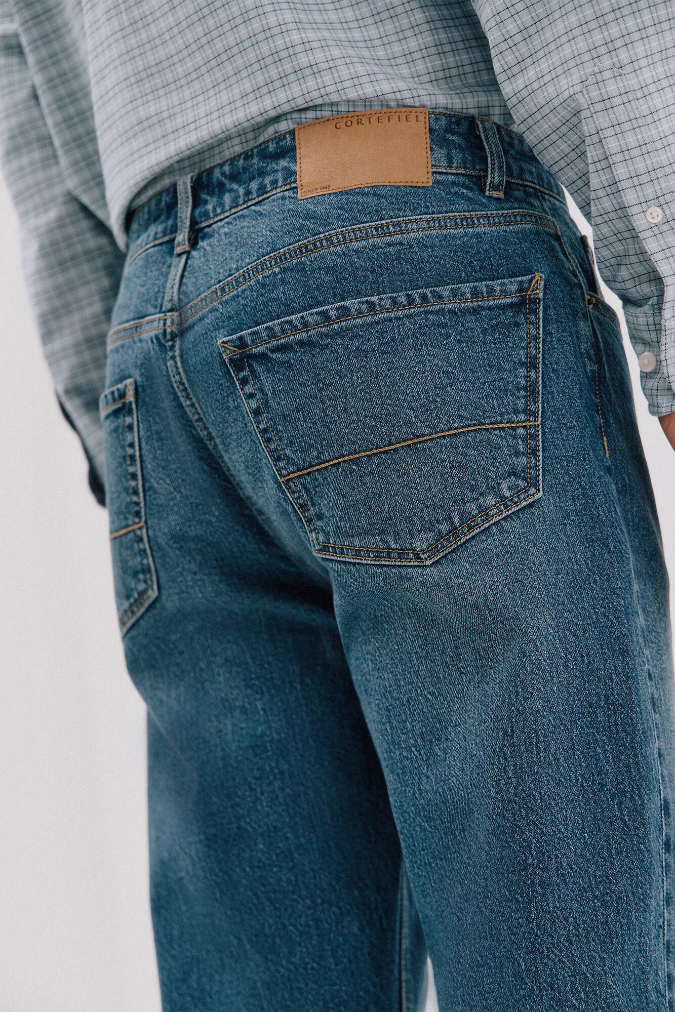 Cortefiel Pantal&oacute;n vaquero tapered fit Azul