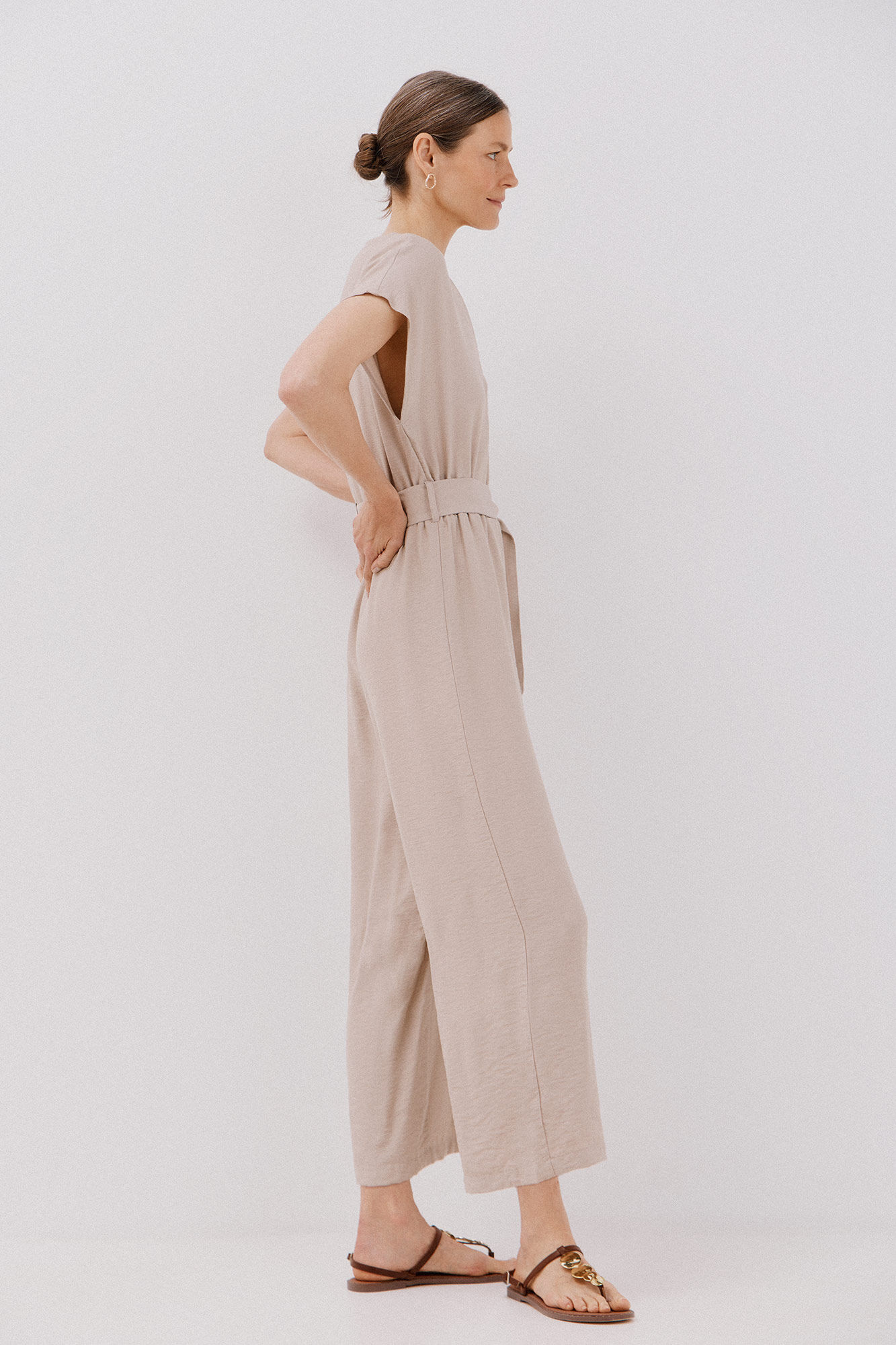 Cortefiel Mono cruzado estampado Arena