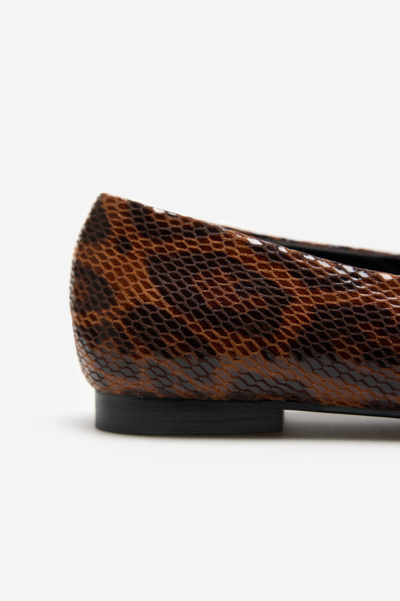 Cortefiel Bailarina leopardo Estampado marr&oacute;n