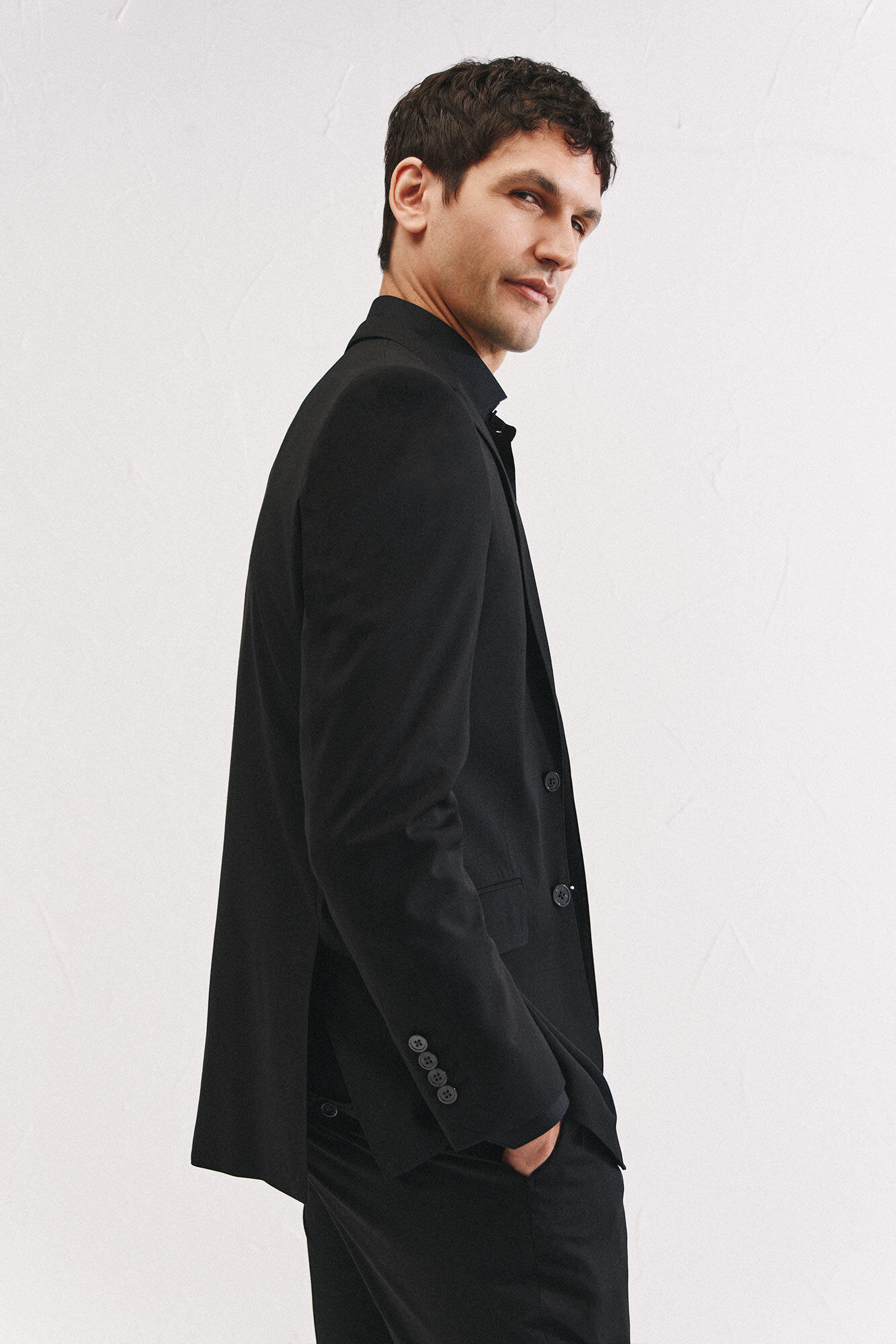 Cortefiel S&eacute;rie americana XXI preta Preto