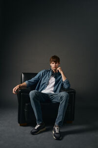 OOTO Camisa de ganga