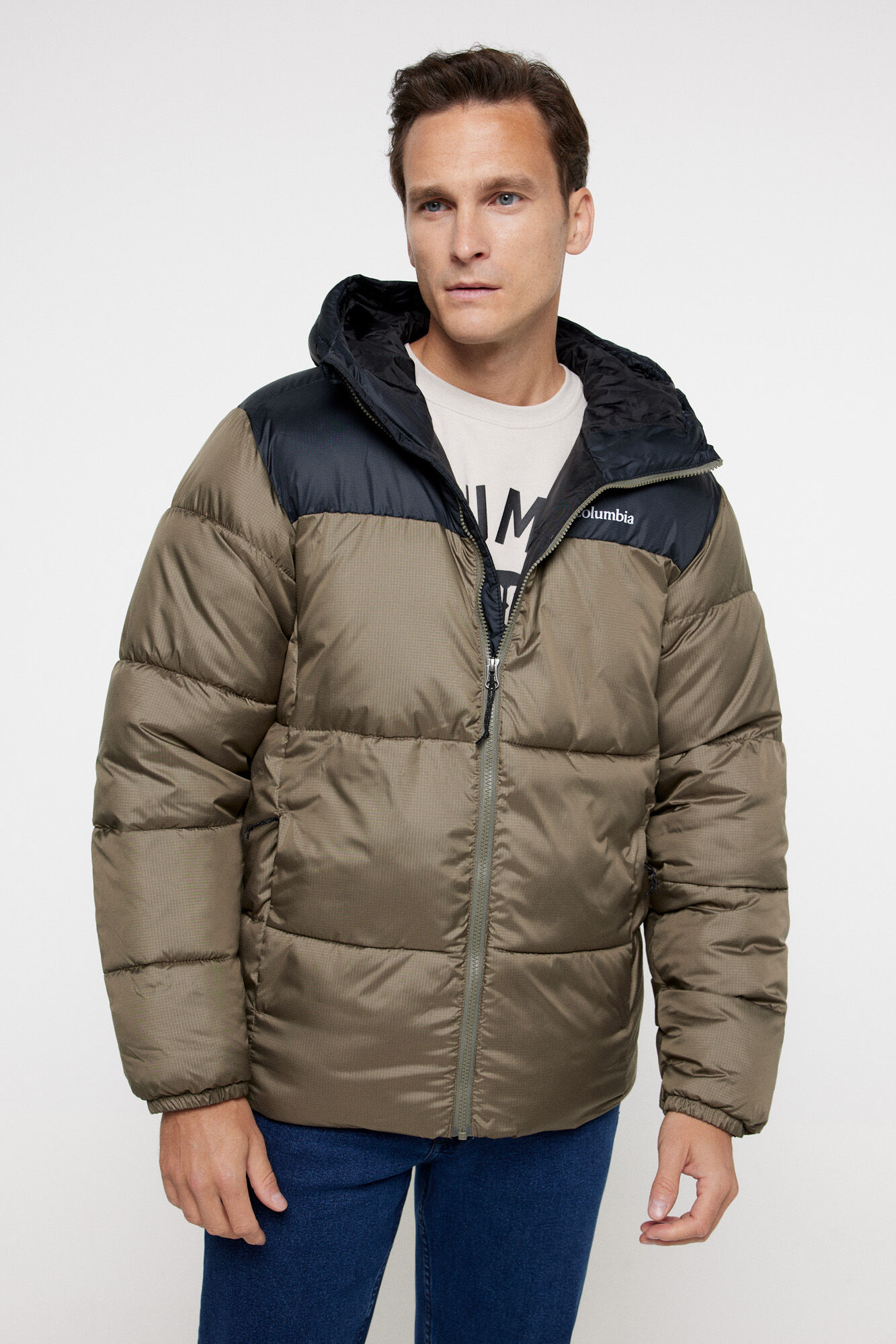 Columbia Casaco acolchoado com capuz Columbia Puffect&trade; para homem Verde