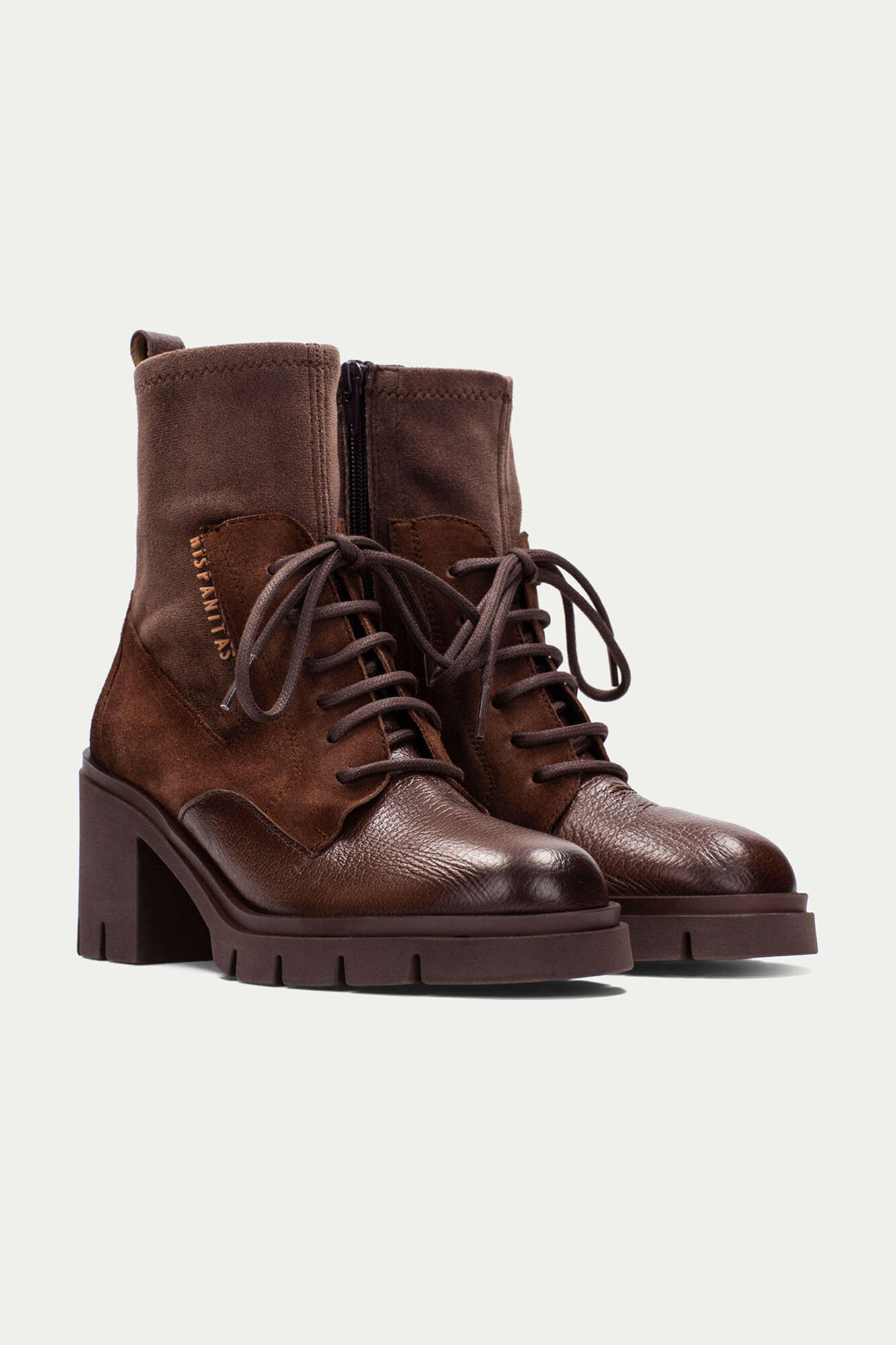 Hispanitas Botins curto com cadar&ccedil;o e sola de corrida em Zurique