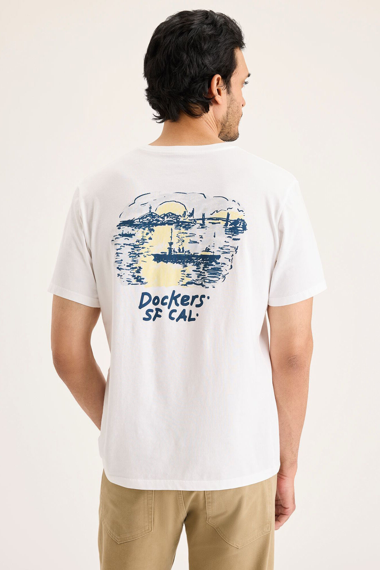 Dockers T-shirt decote redondo Impress&atilde;o